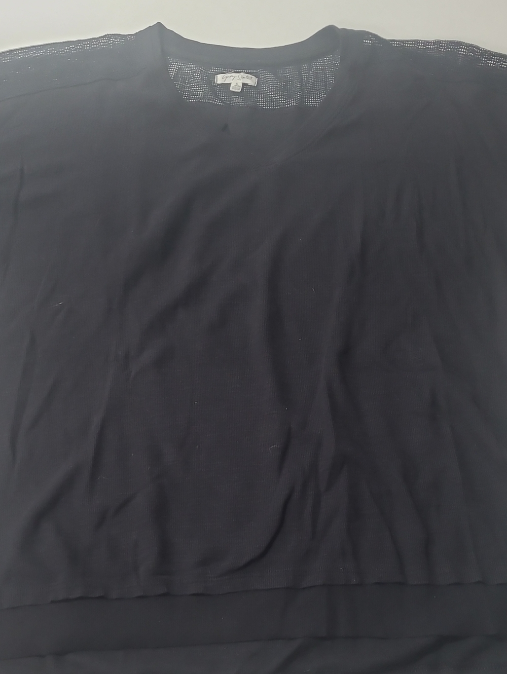 Grey State Black Short Sleeve Knit Tunic